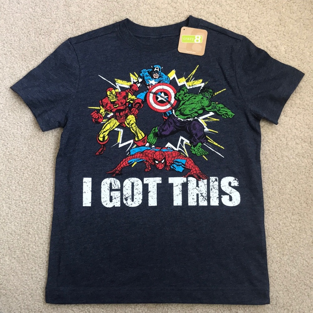 NWT Crazy 8 Marvel T-Shirt